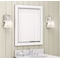 Alaterre Furniture 24" Beveled Bath Vanity Mirror, White AMIR0050 - alternate 2